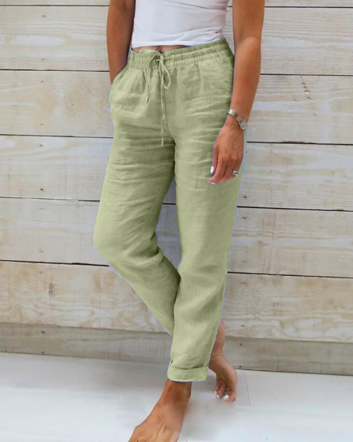 Annie Boutique™ | Linen-Blend Relaxed Pants