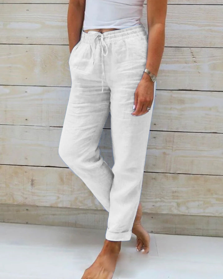Annie Boutique™ | Linen-Blend Relaxed Pants