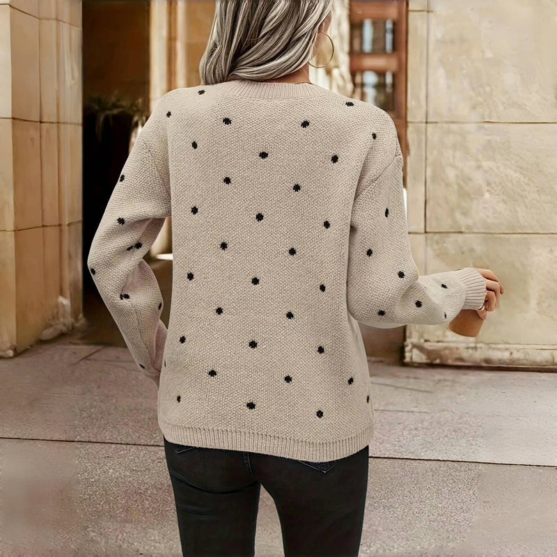 Annie Boutique™ | Polka Dot Knitted Sweater