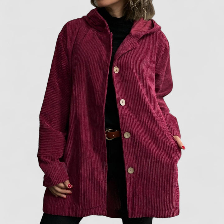 Lydia™ - Cozy Corduroy Hooded Jacket