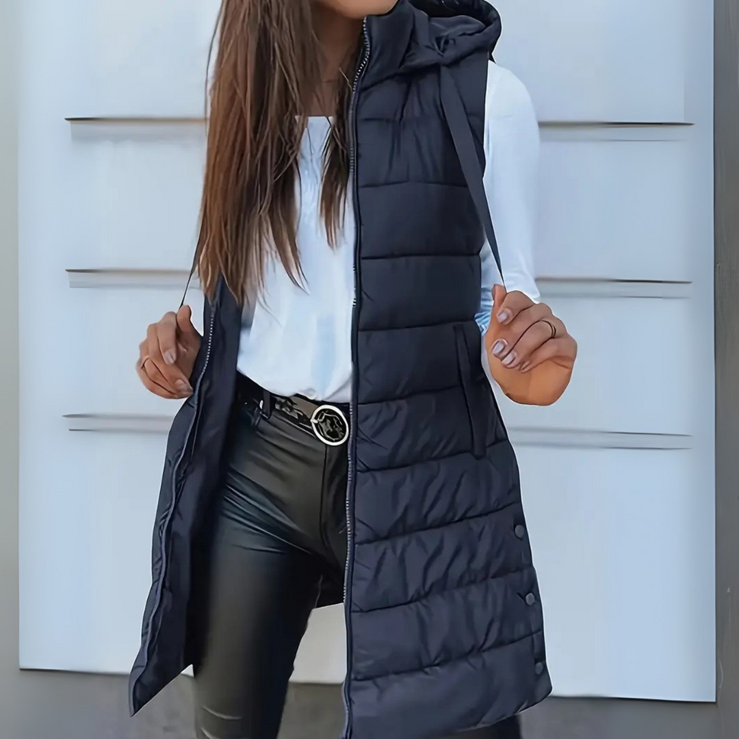 Annie Boutique | Sabrina Lightweight Sleeveless Puffer Vest