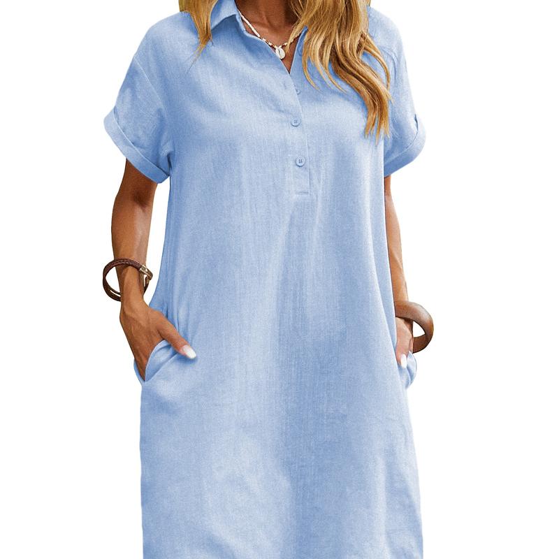 MAREN™ – Relaxed Short Sleeve Summer Dress
