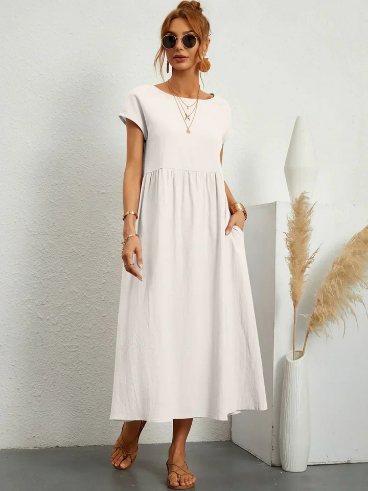 Annie Boutique™ | Elegant Round Neck Dress