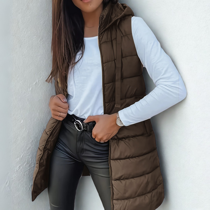 Annie Boutique | Sabrina Lightweight Sleeveless Puffer Vest