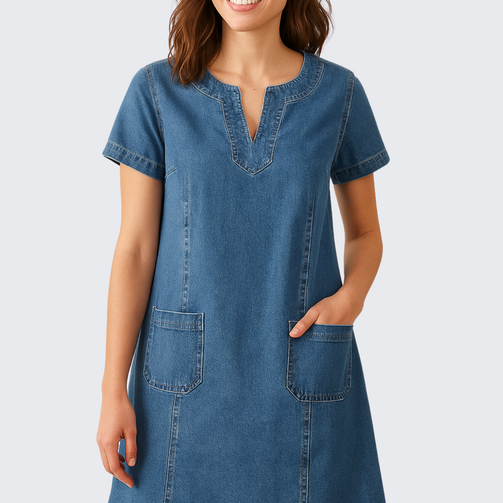 Annie Boutique™ | Soft Denim Dress