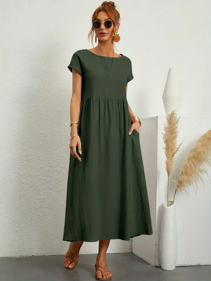 Annie Boutique™ | Elegant Round Neck Dress