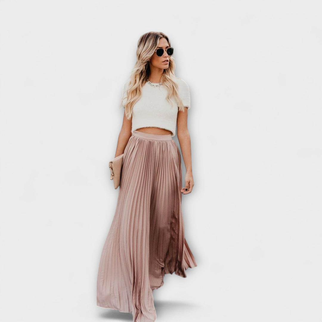 Annie Boutique™ | Pleated Maxi Skirt