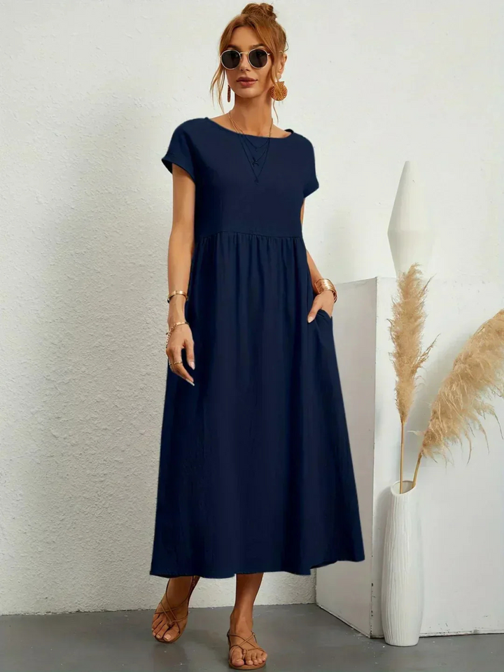 Annie Boutique™ | Elegant Round Neck Dress