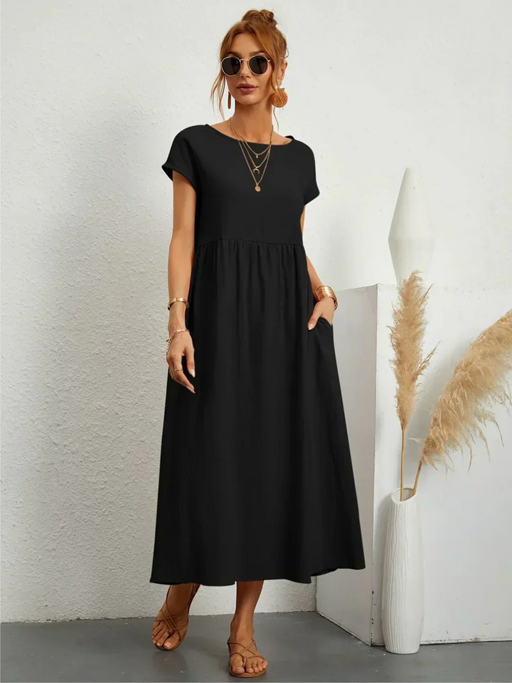 Annie Boutique™ | Elegant Round Neck Dress