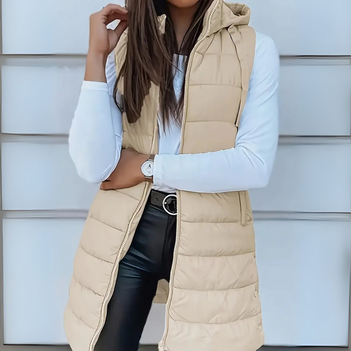 Annie Boutique | Sabrina Lightweight Sleeveless Puffer Vest