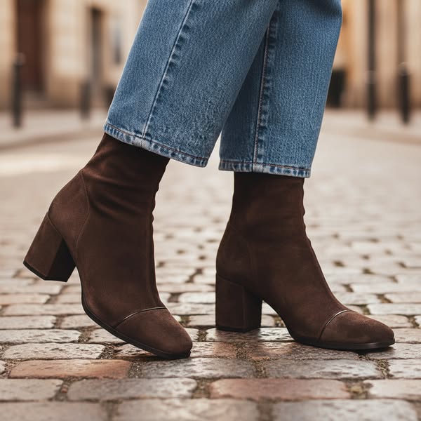 Annie Boutique| Square toe heeled boots