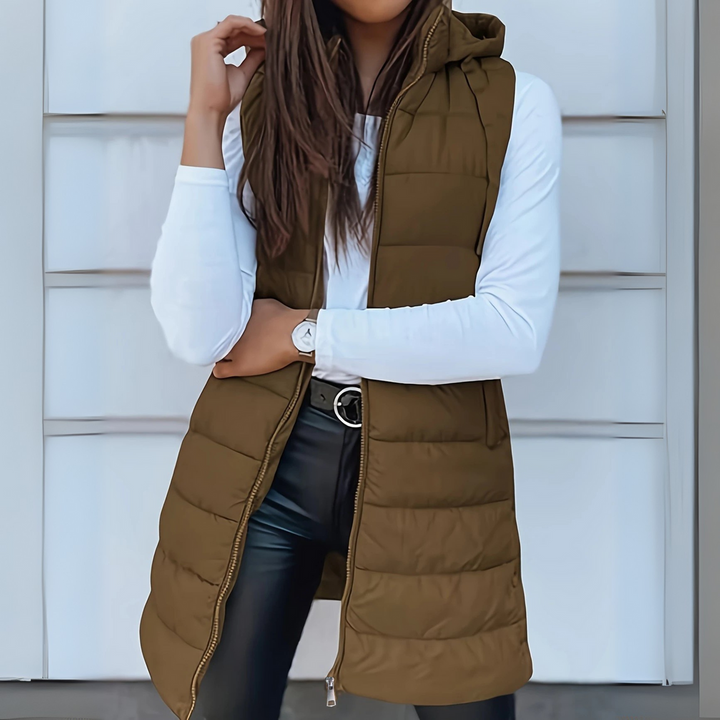 Annie Boutique | Sabrina Lightweight Sleeveless Puffer Vest