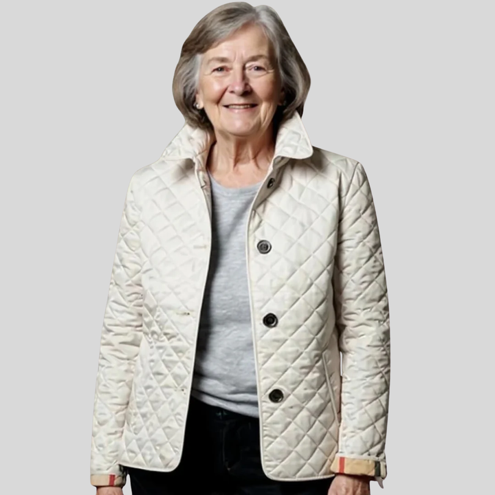 Diana - Casual Quilted Jacket with Turned-Down Collar