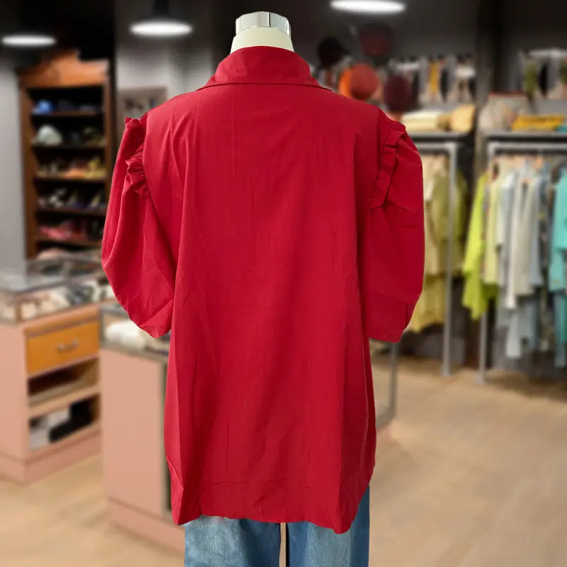 AMARIS™ - Sophisticated Button-Up Vintage Blouse