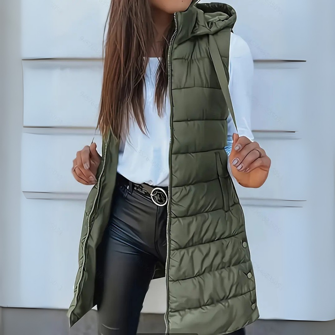 Annie Boutique | Sabrina Lightweight Sleeveless Puffer Vest