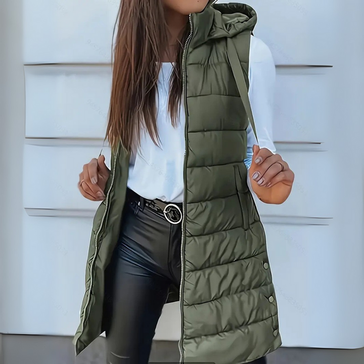 Annie Boutique | Sabrina Lightweight Sleeveless Puffer Vest