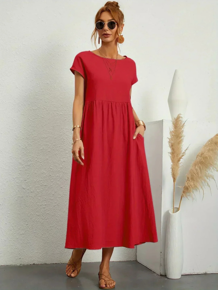 Annie Boutique™ | Elegant Round Neck Dress