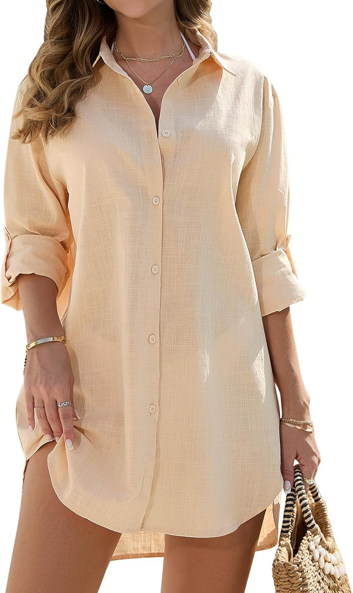 Annie Boutique™ | Linen Shirt Dress