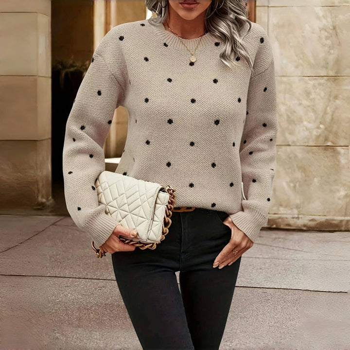 Annie Boutique™ | Polka Dot Knitted Sweater
