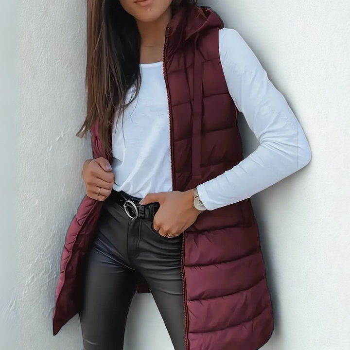 Annie Boutique | Sabrina Lightweight Sleeveless Puffer Vest