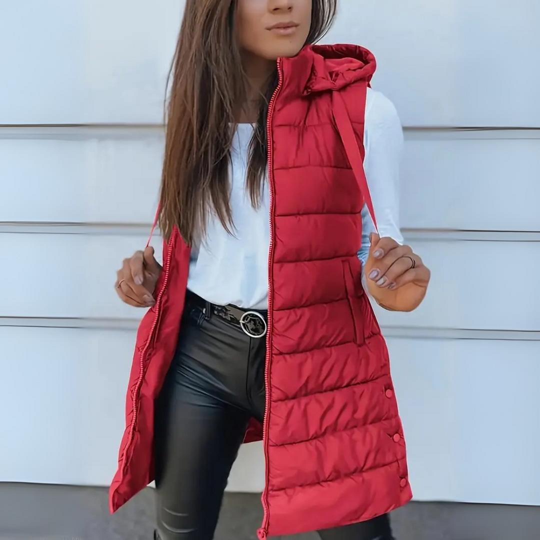 Annie Boutique | Sabrina Lightweight Sleeveless Puffer Vest