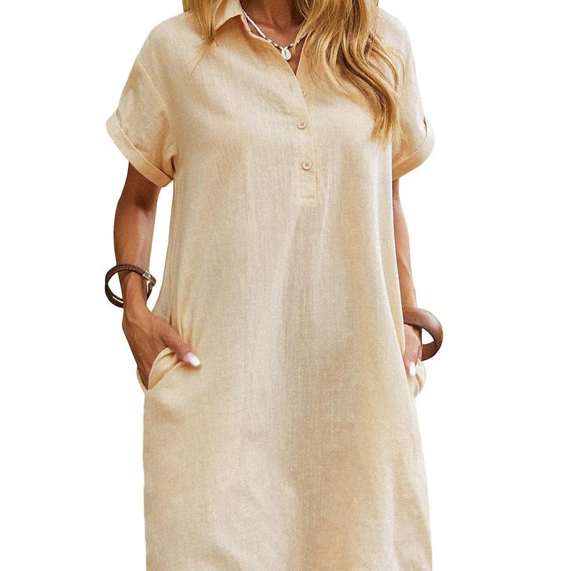 MAREN™ – Relaxed Short Sleeve Summer Dress