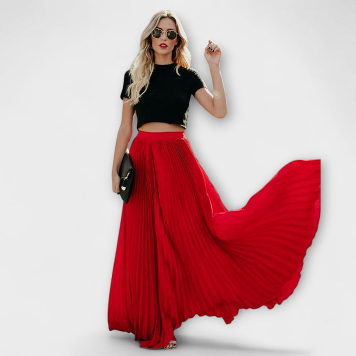 Annie Boutique™ | Pleated Maxi Skirt