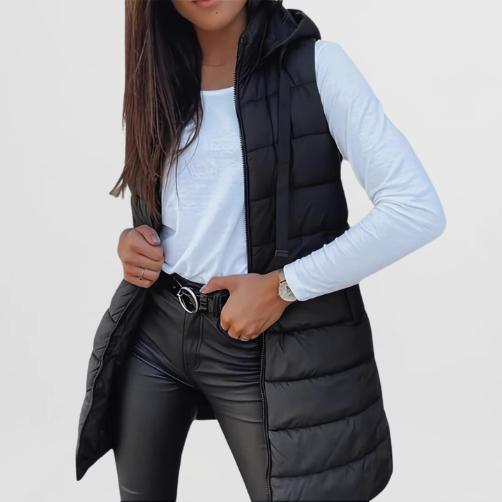 Annie Boutique | Sabrina Lightweight Sleeveless Puffer Vest