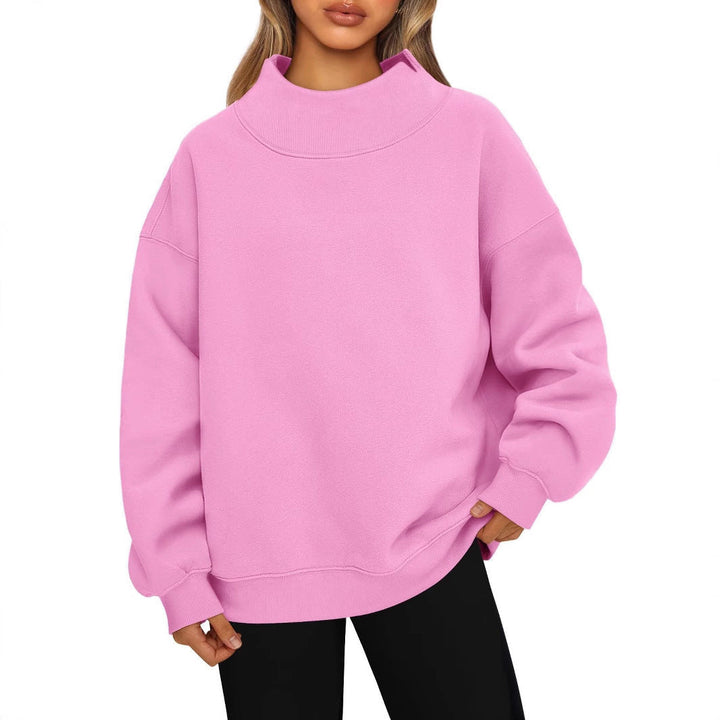 Annie Boutique™ | Essential High Collar Sweatshirt