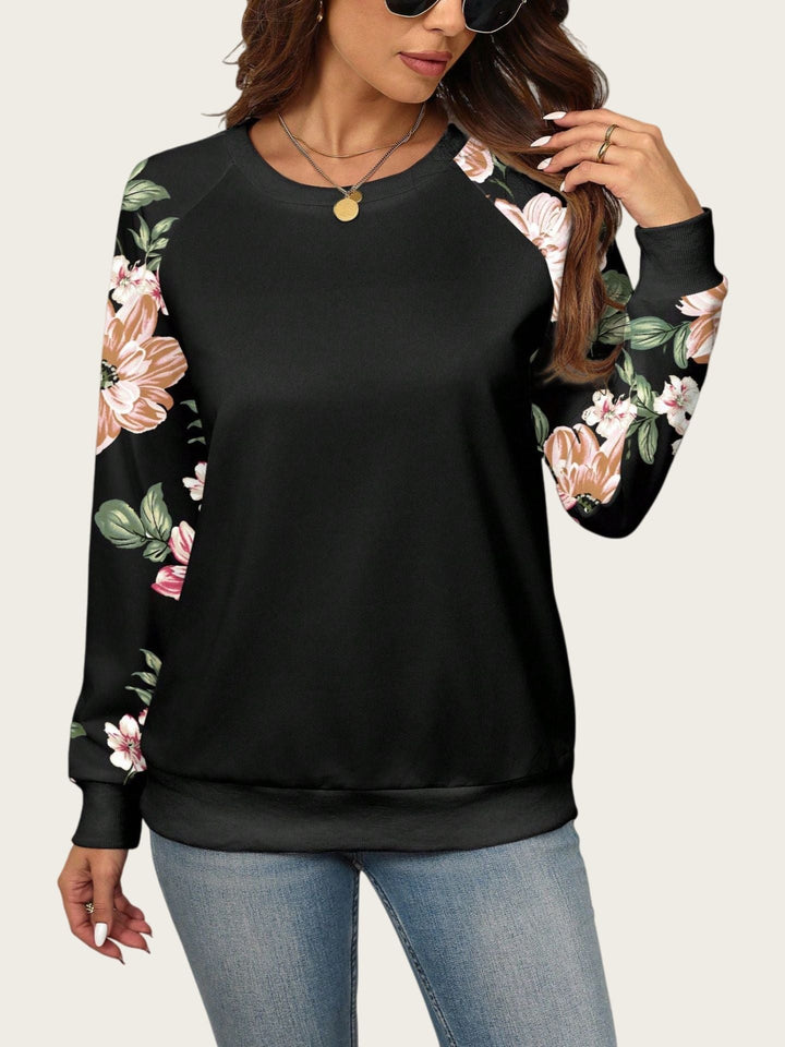 Annie Boutique™ | Blossom Contrast Sweatshirt