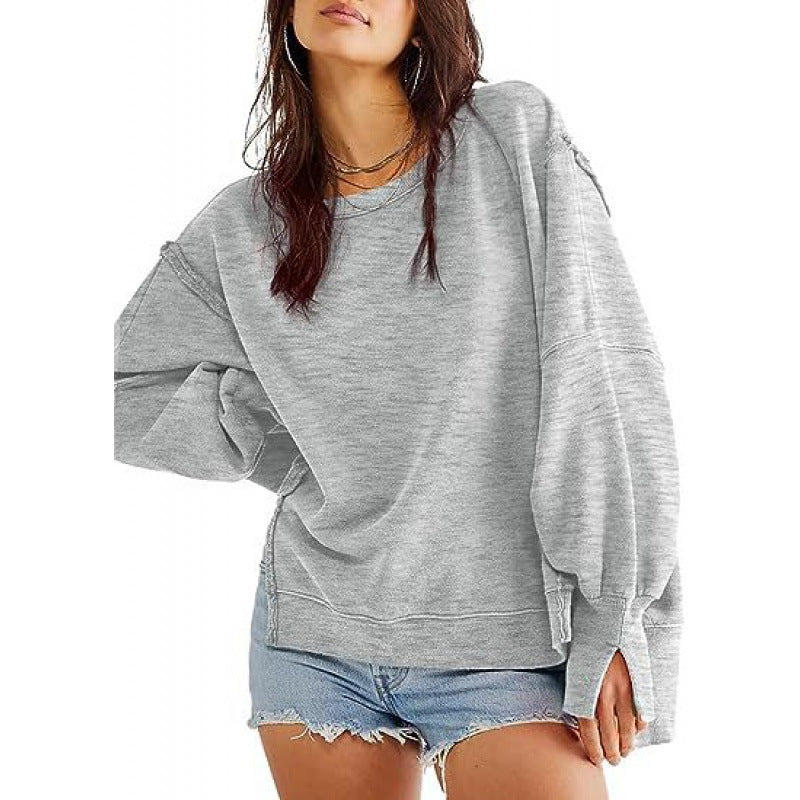 DAMIT™ - Casual Oversized Long Sleeve Crewneck Sweatshirt
