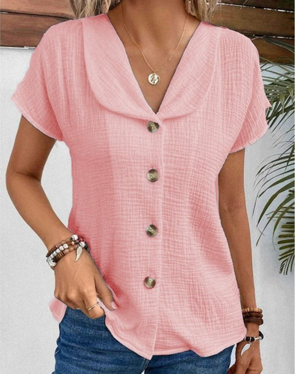Annie Boutique™ | Chic Buttoned Blouse