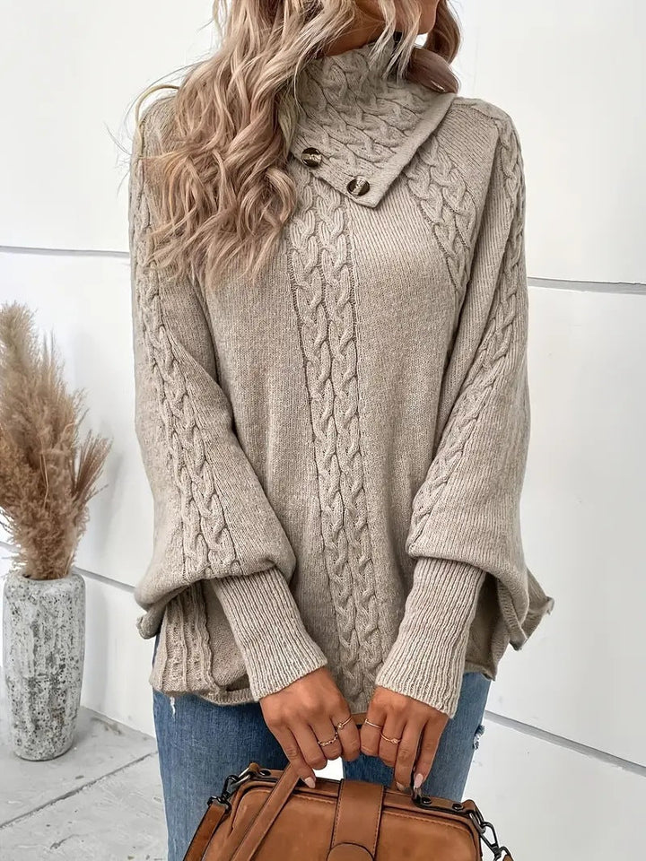 Annie Boutique™ | Cozy Knit Button Sweater