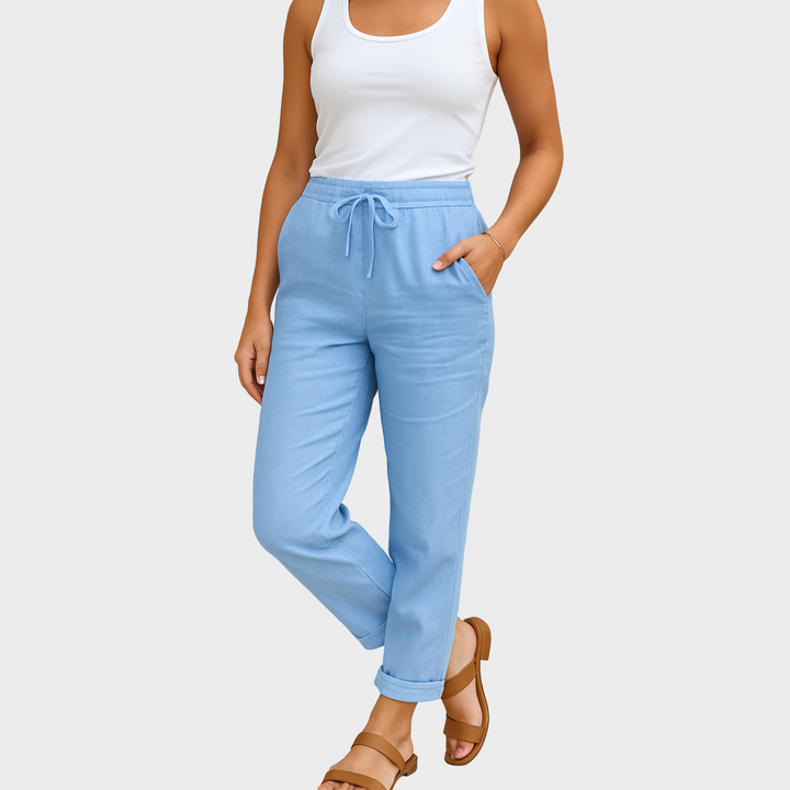 Annie Boutique™ | Linen-Blend Relaxed Pants
