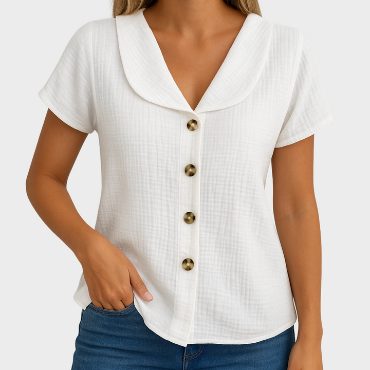 Annie Boutique™ | Chic Buttoned Blouse