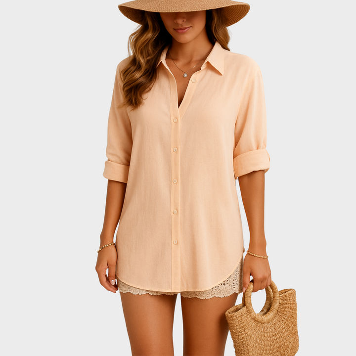 Annie Boutique™ | Linen Shirt Dress