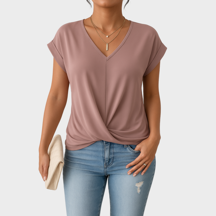 Annie Boutique™ | Relaxed Front Twist Top