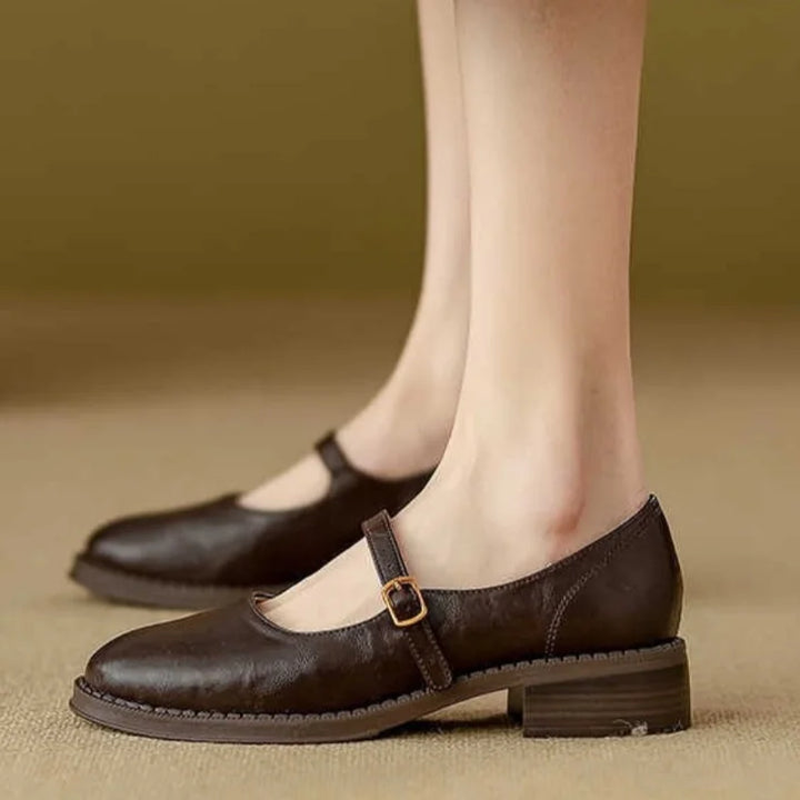 Annie Boutique™| Classic Comfort Mary Janes Made Of Leather