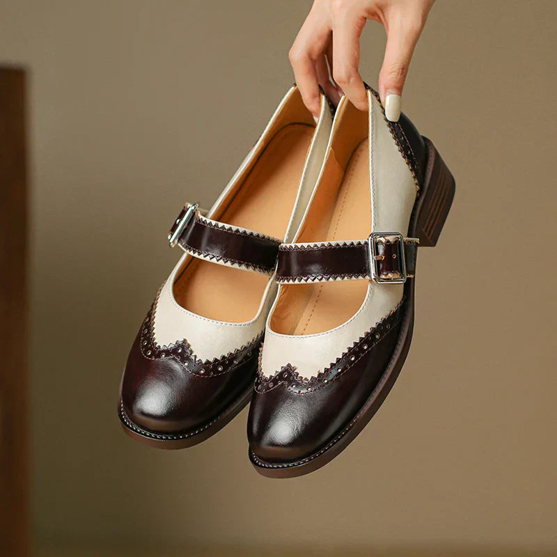 Annie Boutique™| Miana Leather Mary Janes
