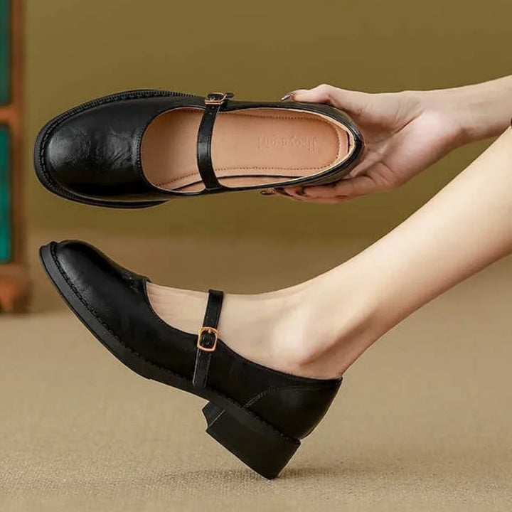 Annie Boutique™| Classic Comfort Mary Janes Made Of Leather