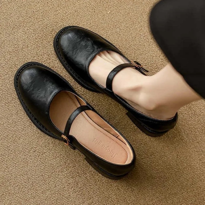 Annie Boutique™| Classic Comfort Mary Janes Made Of Leather