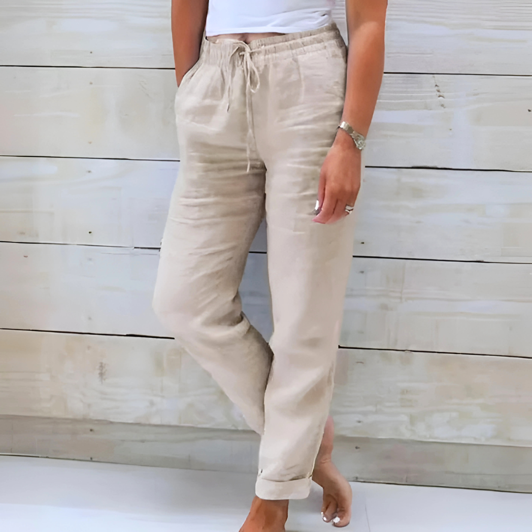 Annie Boutique™ | Linen-Blend Relaxed Pants