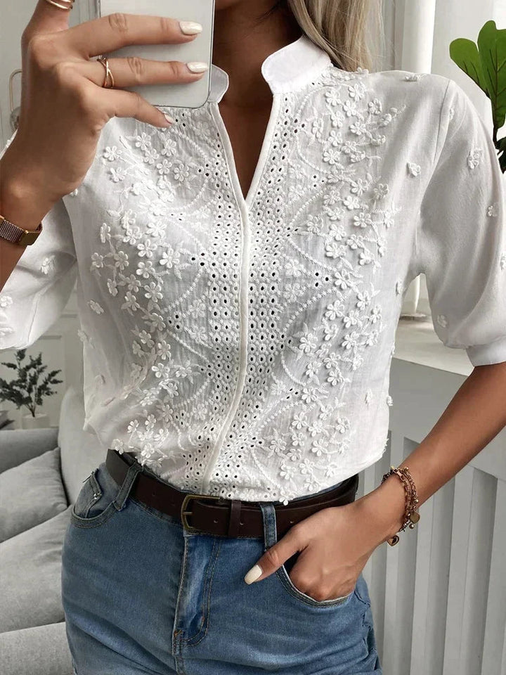 Annie Boutique™ | Chic Embroidered Blouse