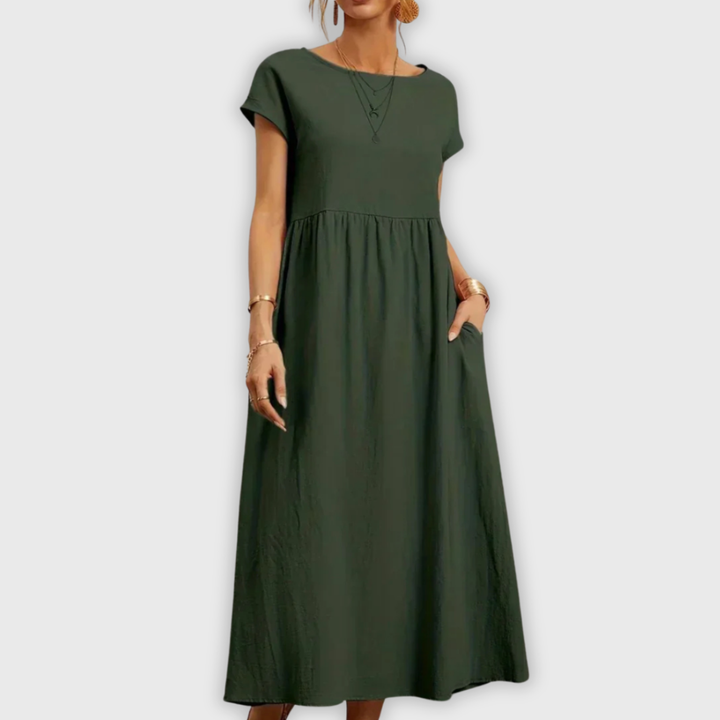 Annie Boutique™ | Elegant Round Neck Dress