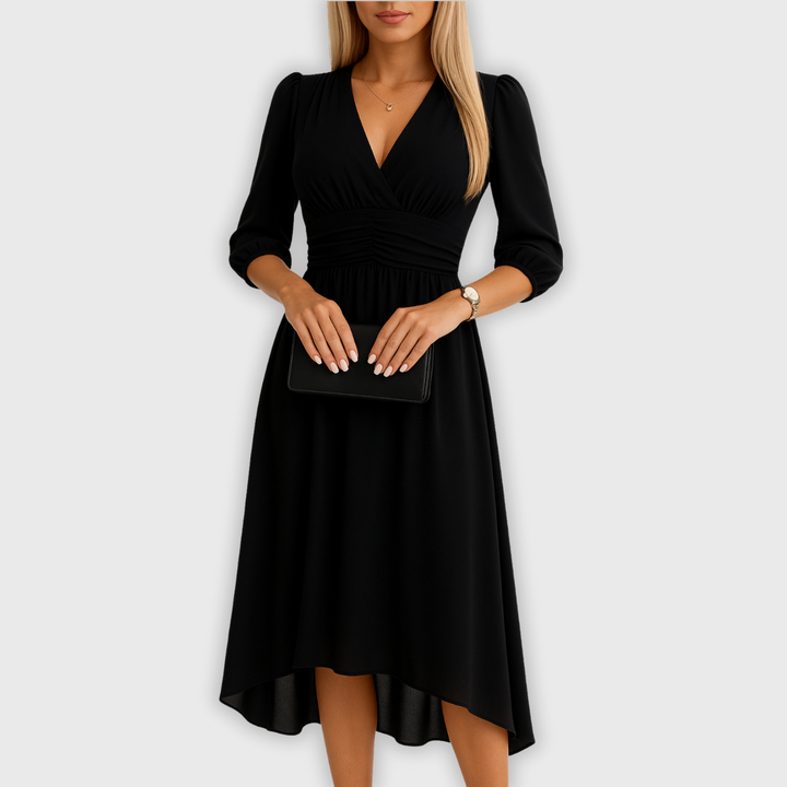 Annie Boutique™ | Chiffon V-Neck Dress
