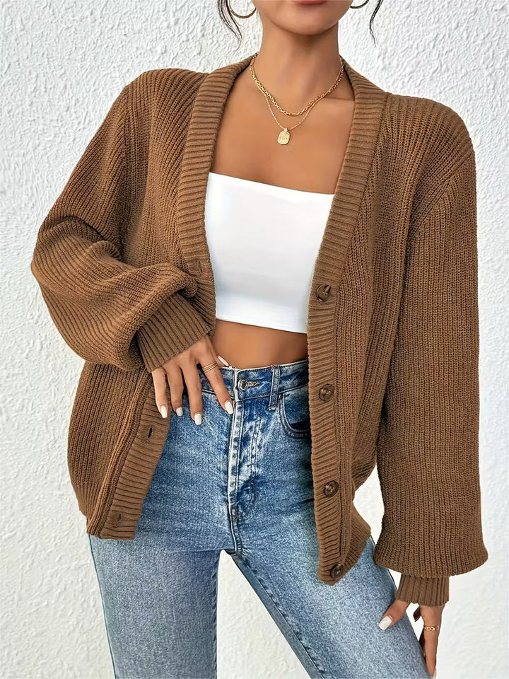 Annie Boutique™| Cozy Knit Button Cardigan