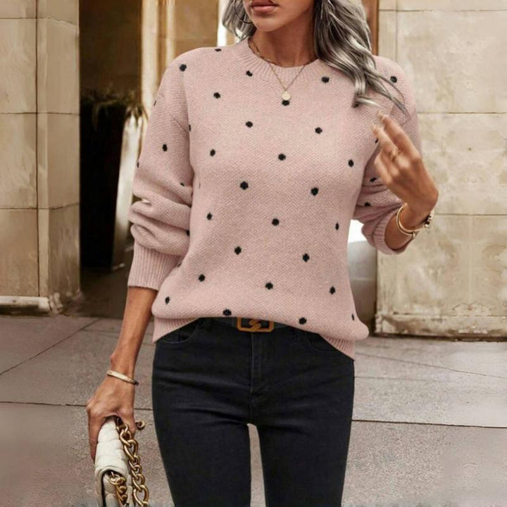 Annie Boutique™ | Polka Dot Knitted Sweater