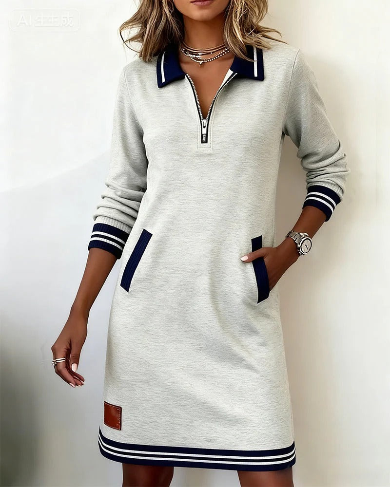 Nancy | ChicLong Sleeve Cotton Dress