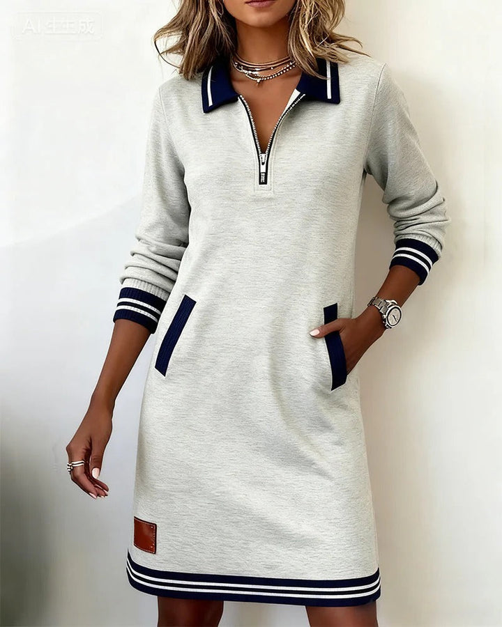 Nancy | ChicLong Sleeve Cotton Dress