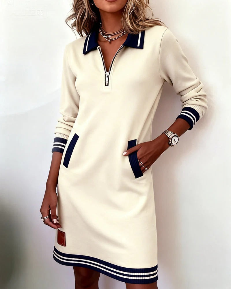 Nancy | ChicLong Sleeve Cotton Dress